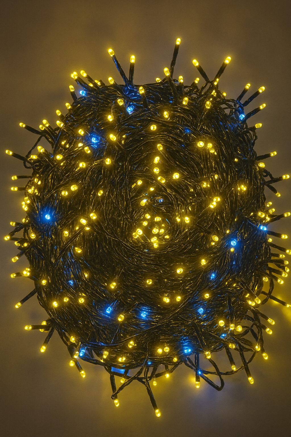 100-LED 60 Ft Warm White+White Fairy String Lights