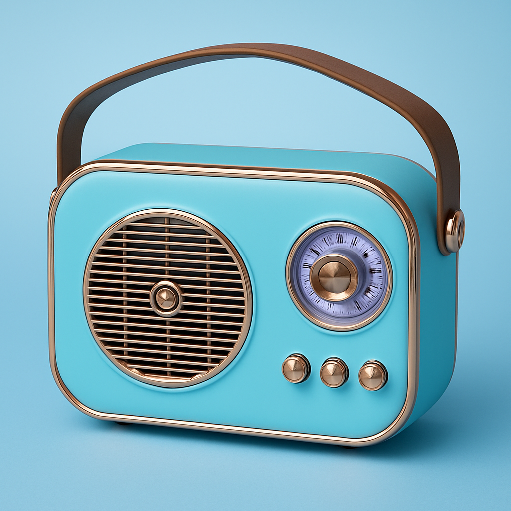 SonicOrb RetroWave 15W Bluetooth Speaker Deep Bass