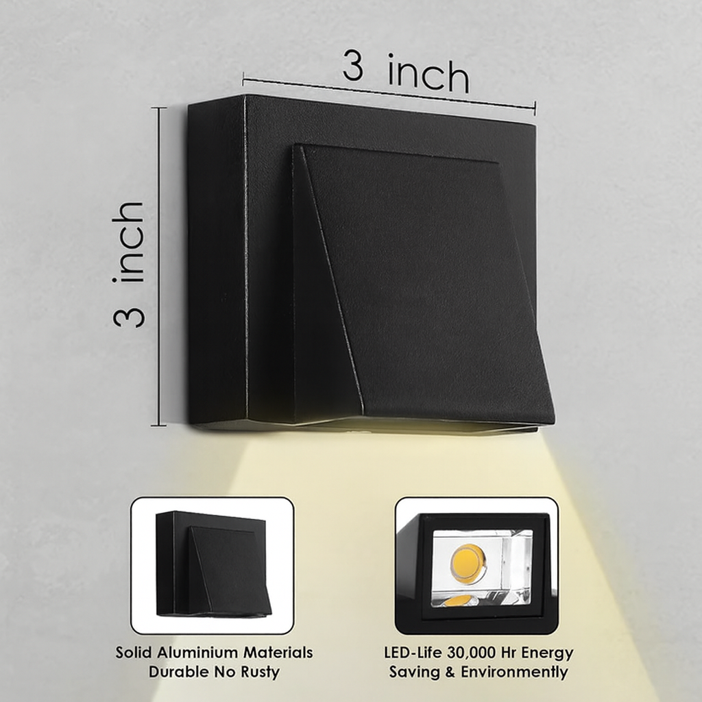 5W Warm White LED Wall Sconce – Up-Down Beam Light