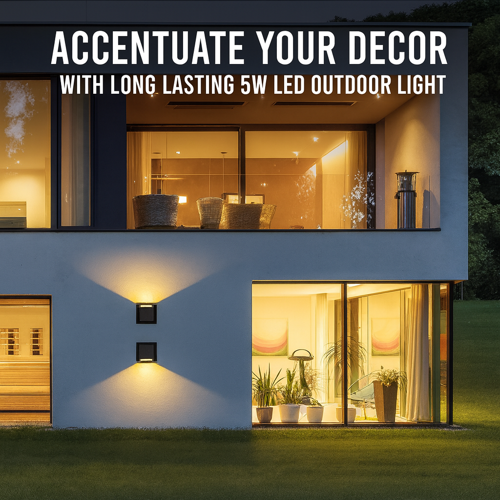 5W Warm White LED Wall Sconce – Up-Down Beam Light