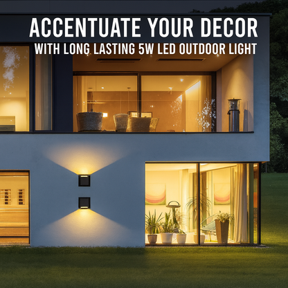 5W Warm White LED Wall Sconce – Up-Down Beam Light