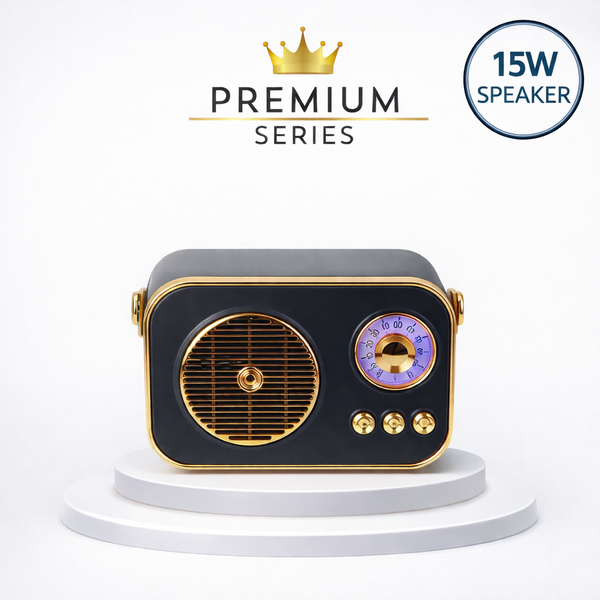 SonicOrb RetroWave 15W Bluetooth Speaker Deep Bass