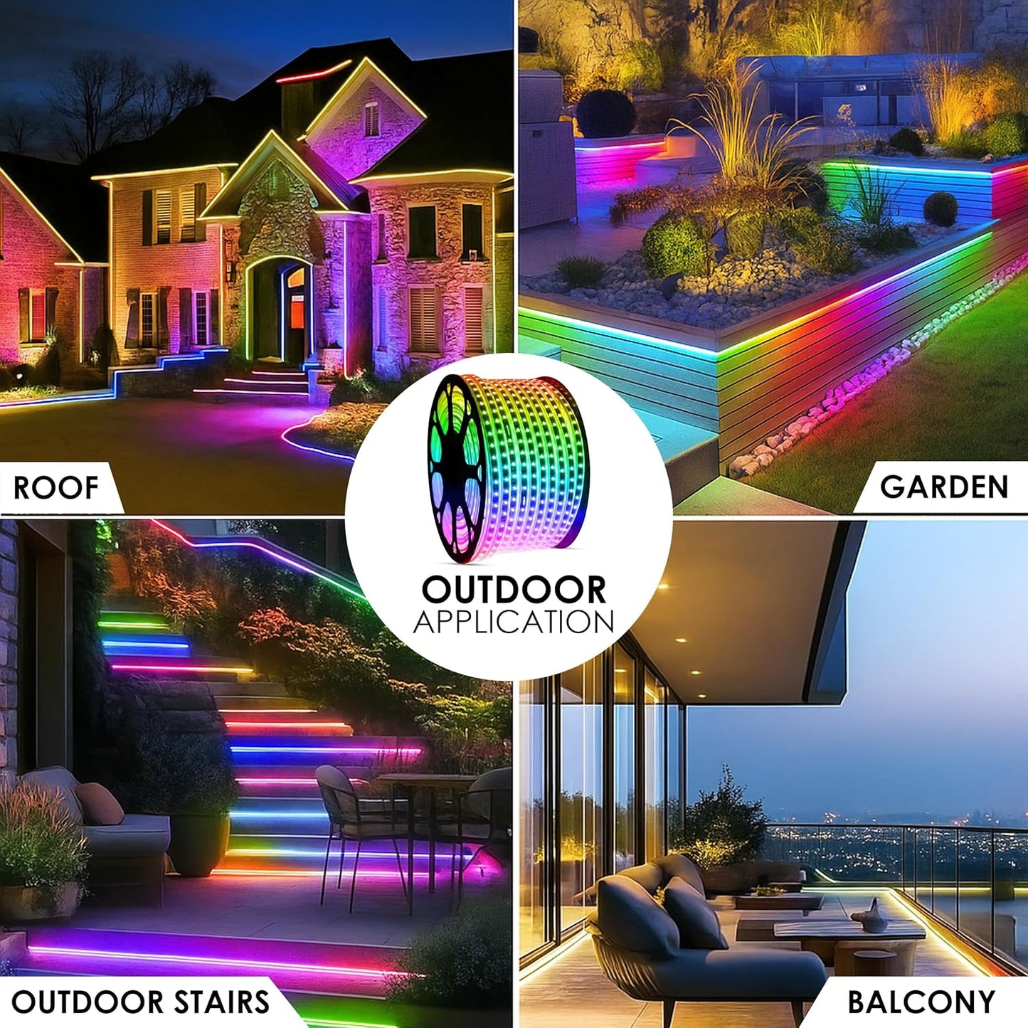 Multicolour Ambient Rope Light - 5m / 30m / 45m / 50m / 100m
