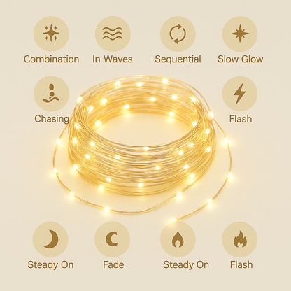 Warm White LED String Light