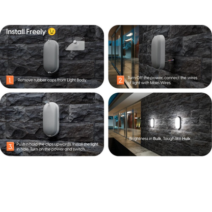 10W Bulkhead LED Light – Aluminium Body