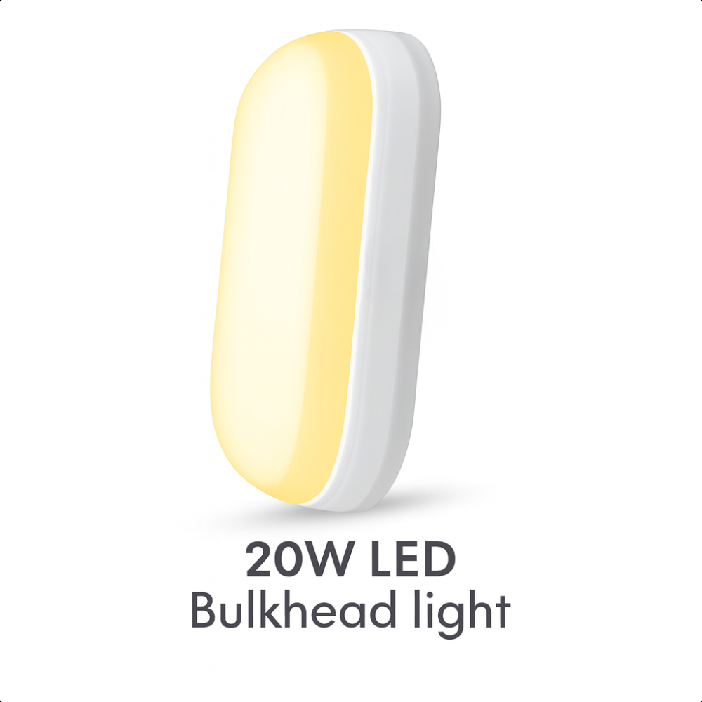 20W Bulkhead LED Light – Aluminium Body