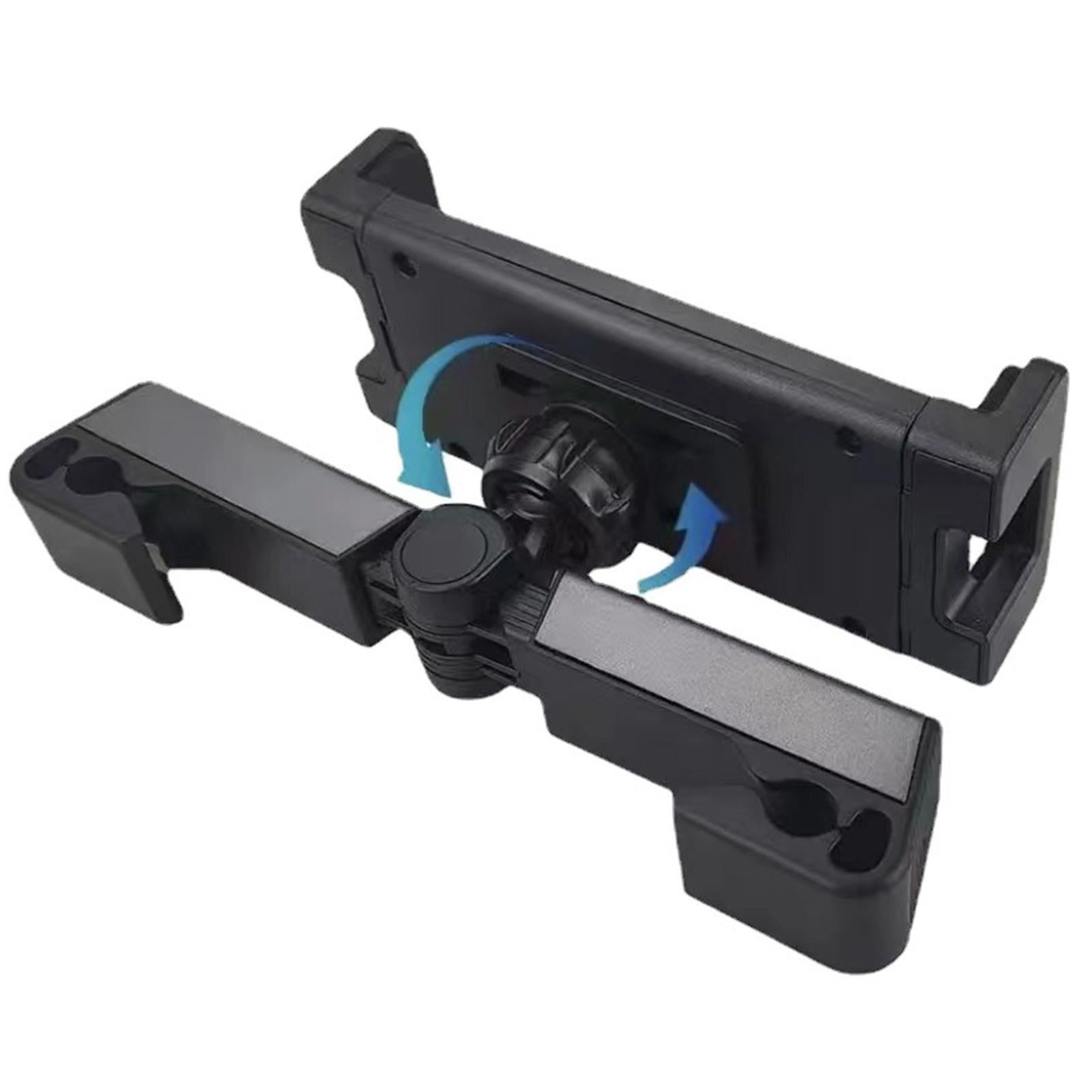 Car Headrest Tablet Mount Holder,[Double Extendable Stick] 360? Rotation iPad Car Holder Back Seat for Tablets, Cell Phone and More 4.7-12.9" Devices, Headrest Posts Width 1.6-6.9"
