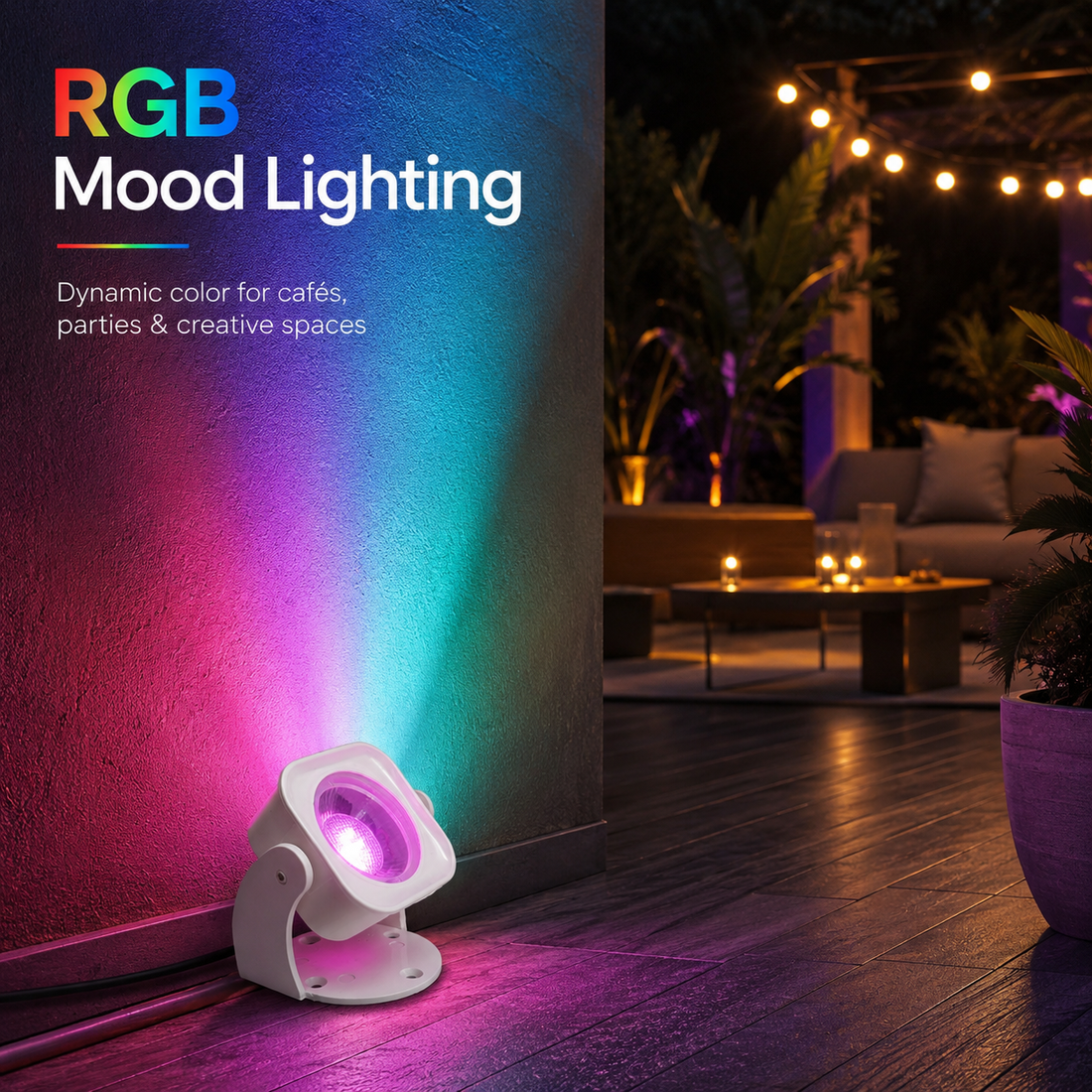 Decorative Waterproof LED Spotlight – Focused Lighting for Every Occasion
