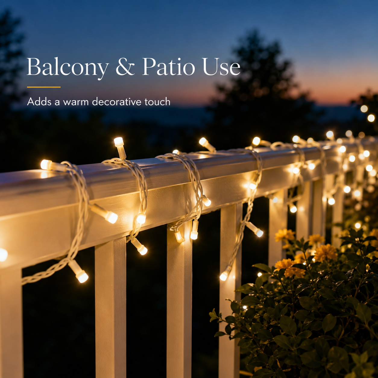 Warm White LED String Lights-Soft Glow Flexible Decorative Lights for Home, Diwali, Parties & Festive Décor