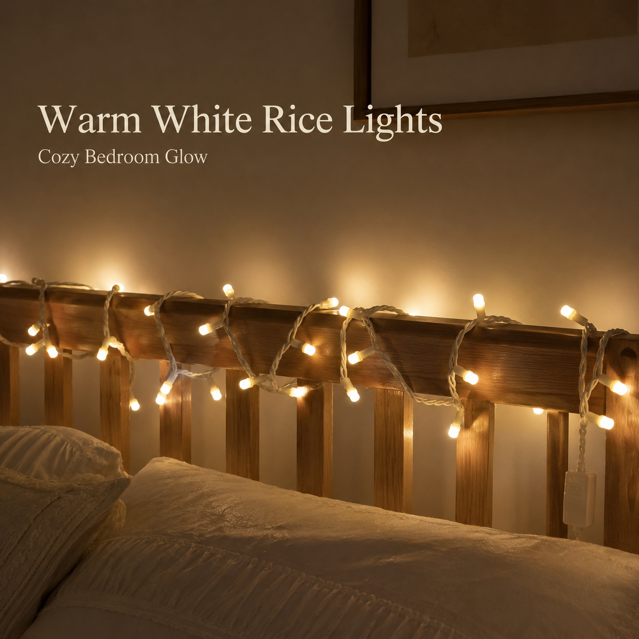 Warm White LED String Lights-Soft Glow Flexible Decorative Lights for Home, Diwali, Parties & Festive Décor