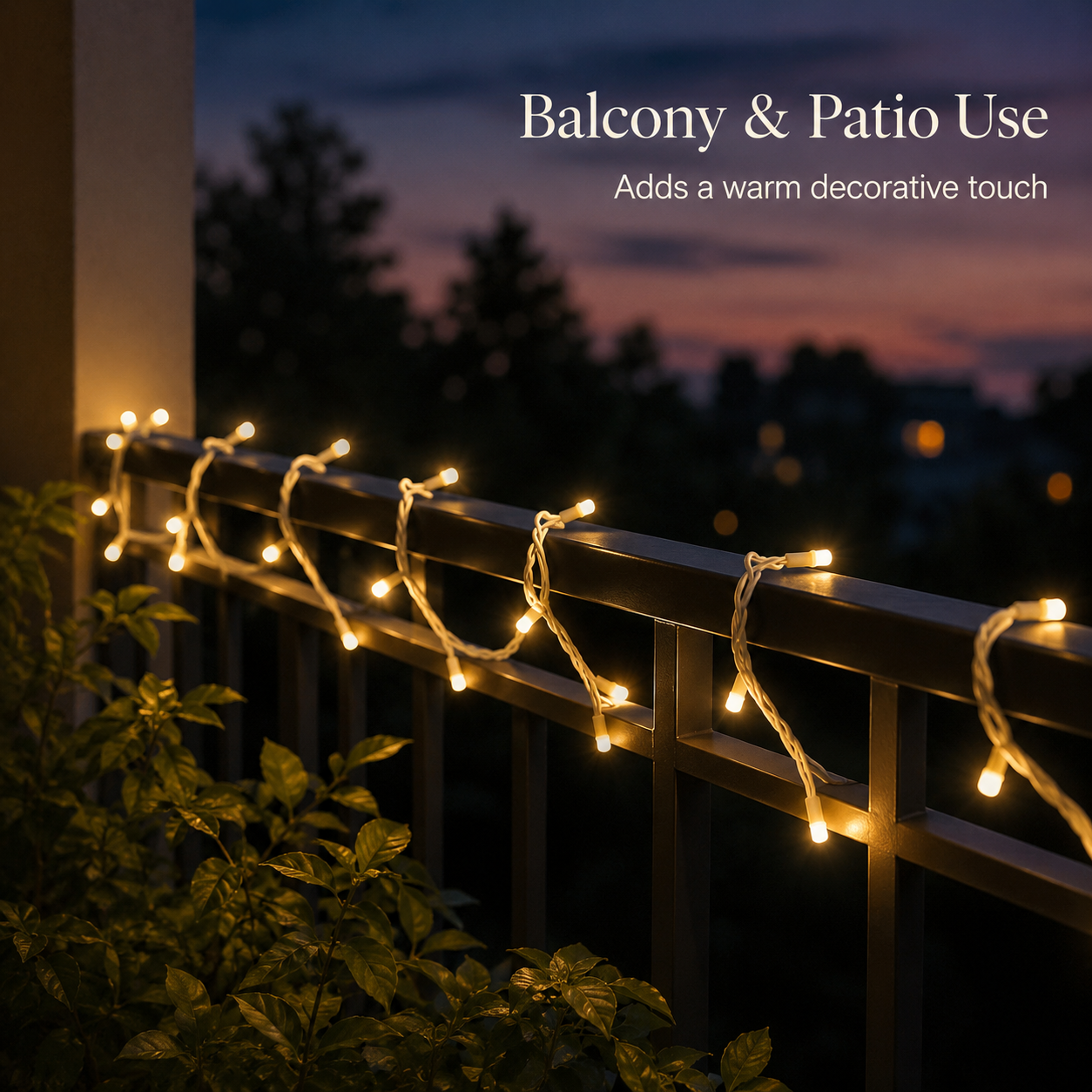 Warm White LED String Lights-Soft Glow Flexible Decorative Lights for Home, Diwali, Parties & Festive Décor