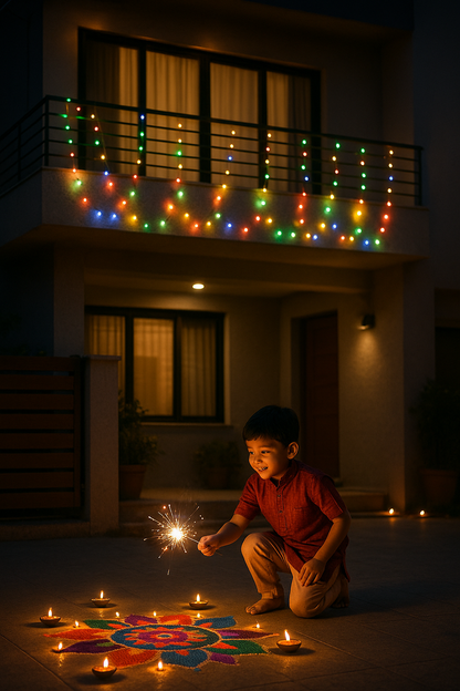 30m 110 Bulb RGB Color Ball String