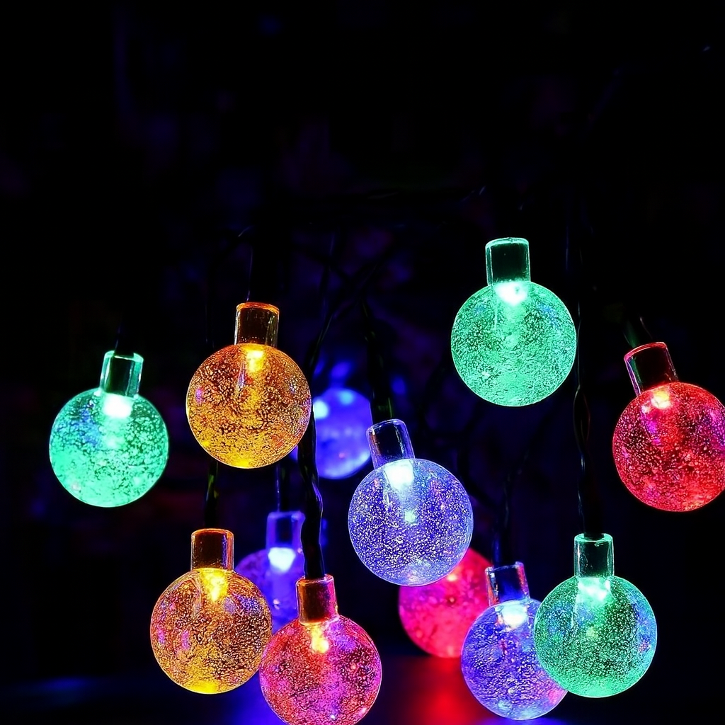 30m 110 Bulb RGB Color Ball String Lights