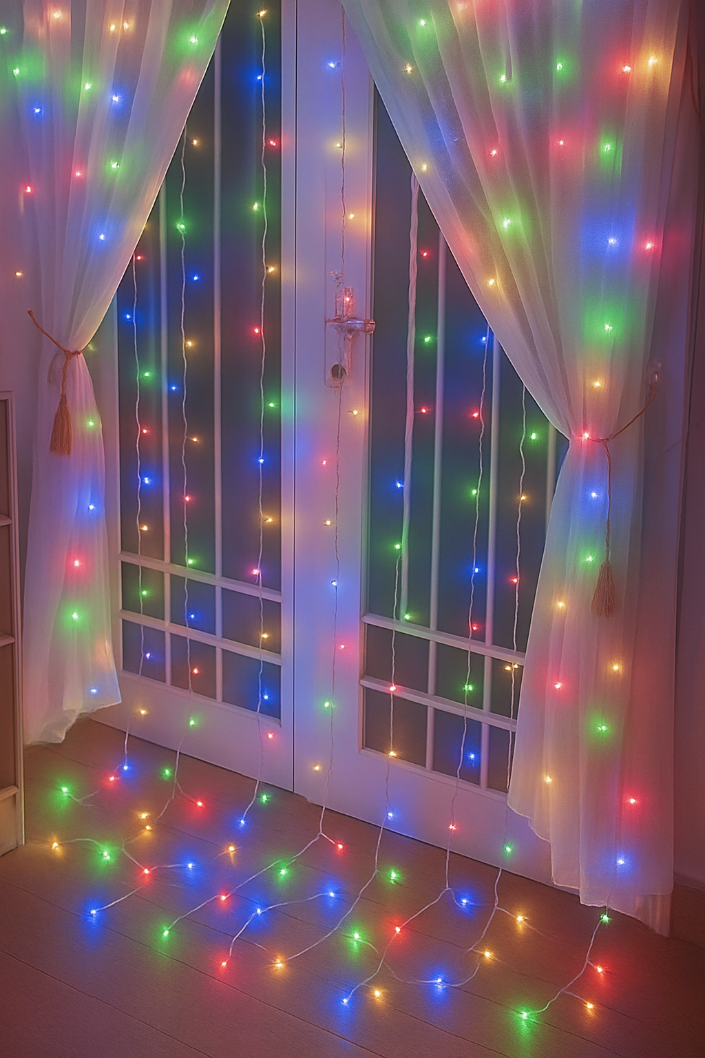 10x10 Multi String Lights Waterfall Effect