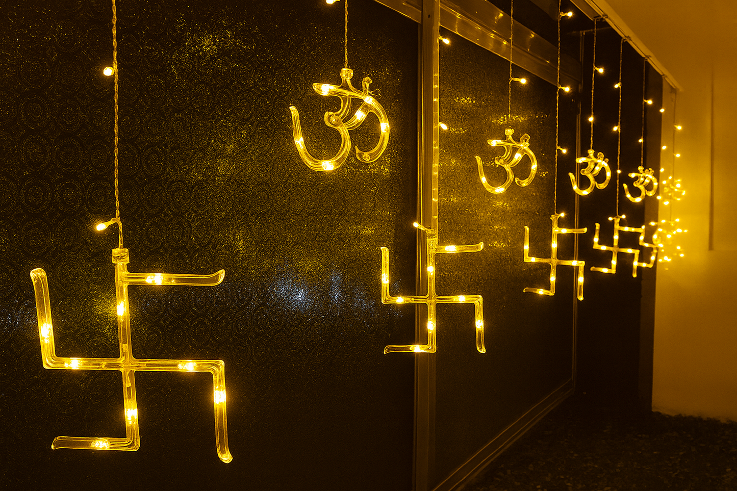 12 Bulb Sathiya Om LED Glow Lights