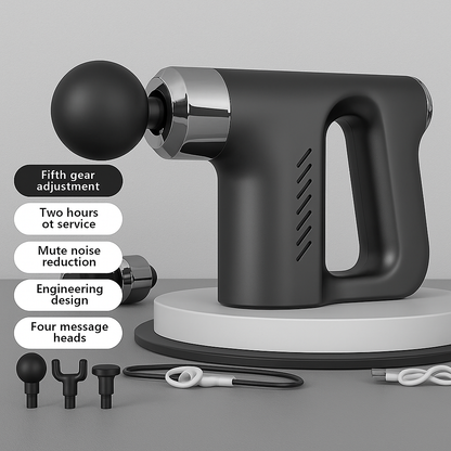 PulseRelief Deep Tissue Massage Gun 4 Heads