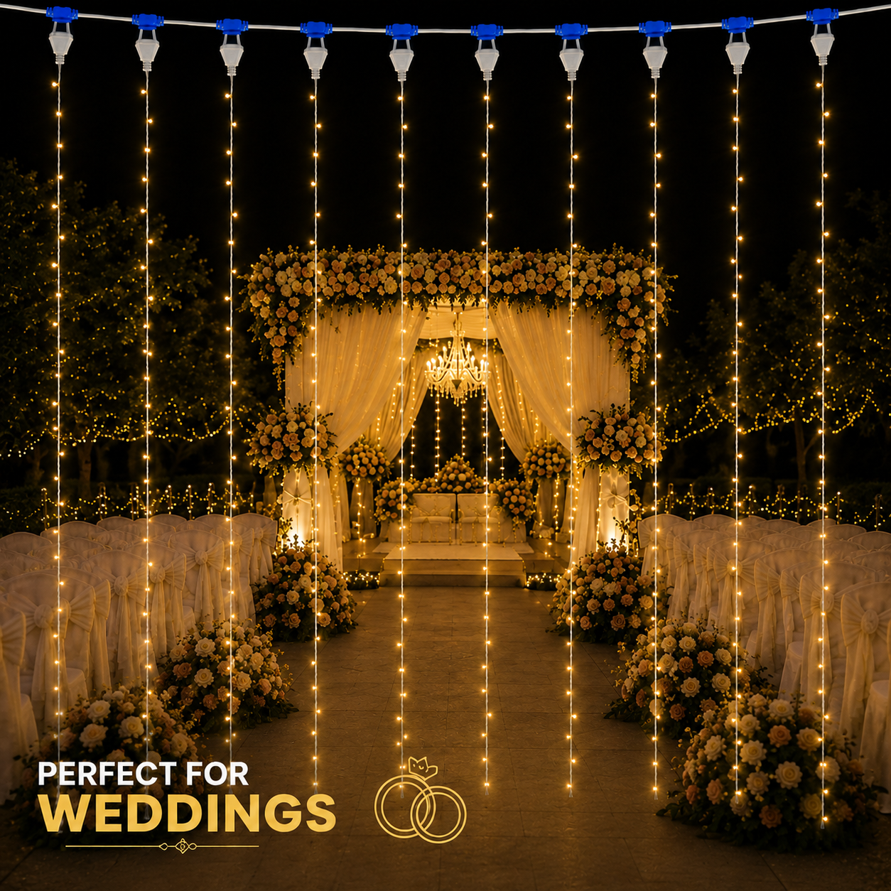 2-Pin Plug Connector for Decorative String Lights