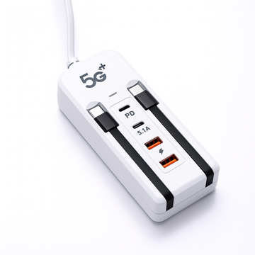 66W 4-Port Charging USB Hub Adapter  Compact,