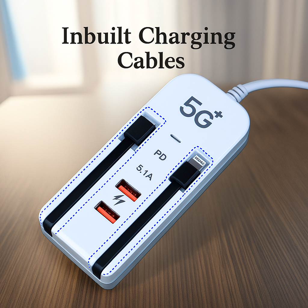 66W 4-Port Charging USB Hub Adapter