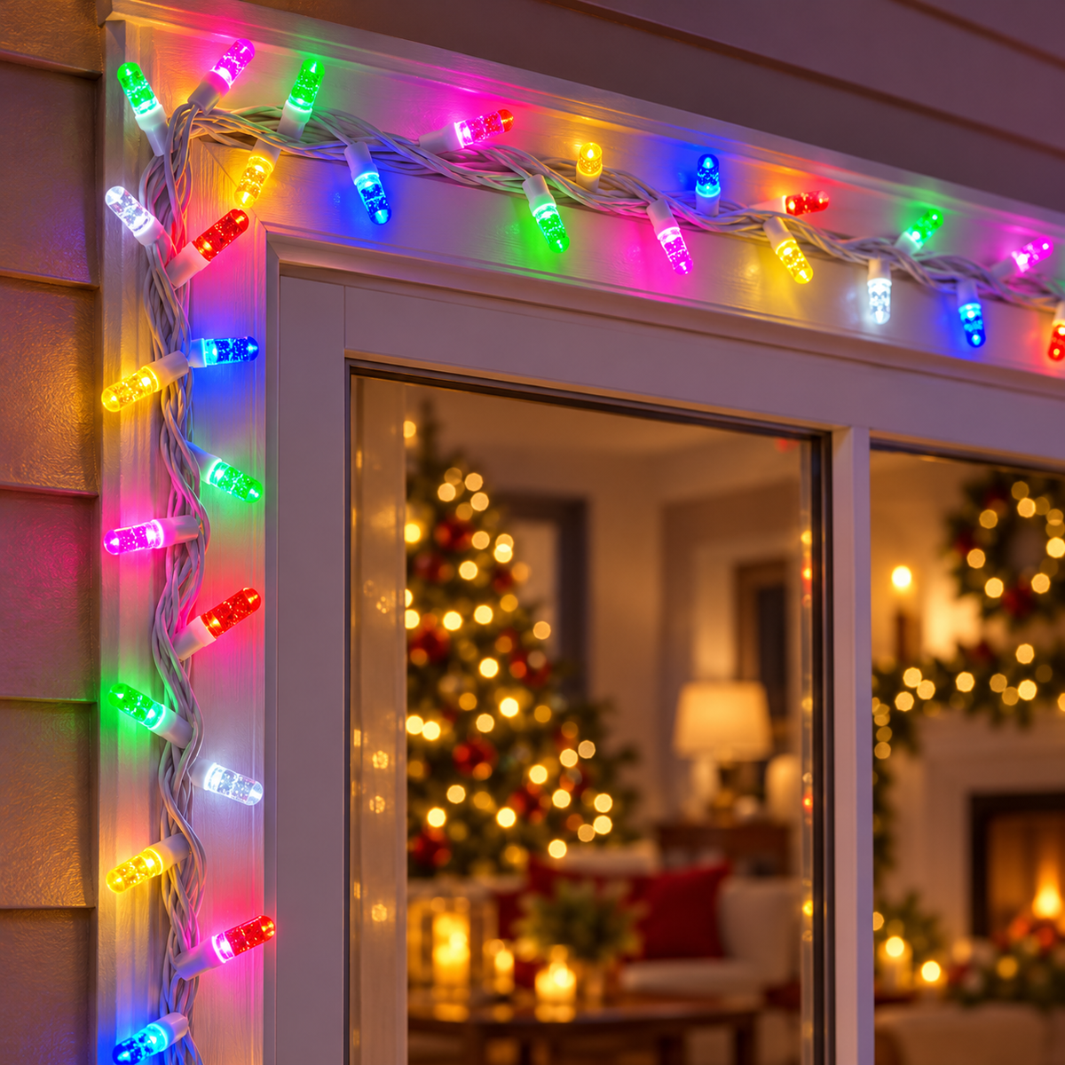 Multicolor LED String Lights – 8 Modes Decorative Fairy Lights with White Wire