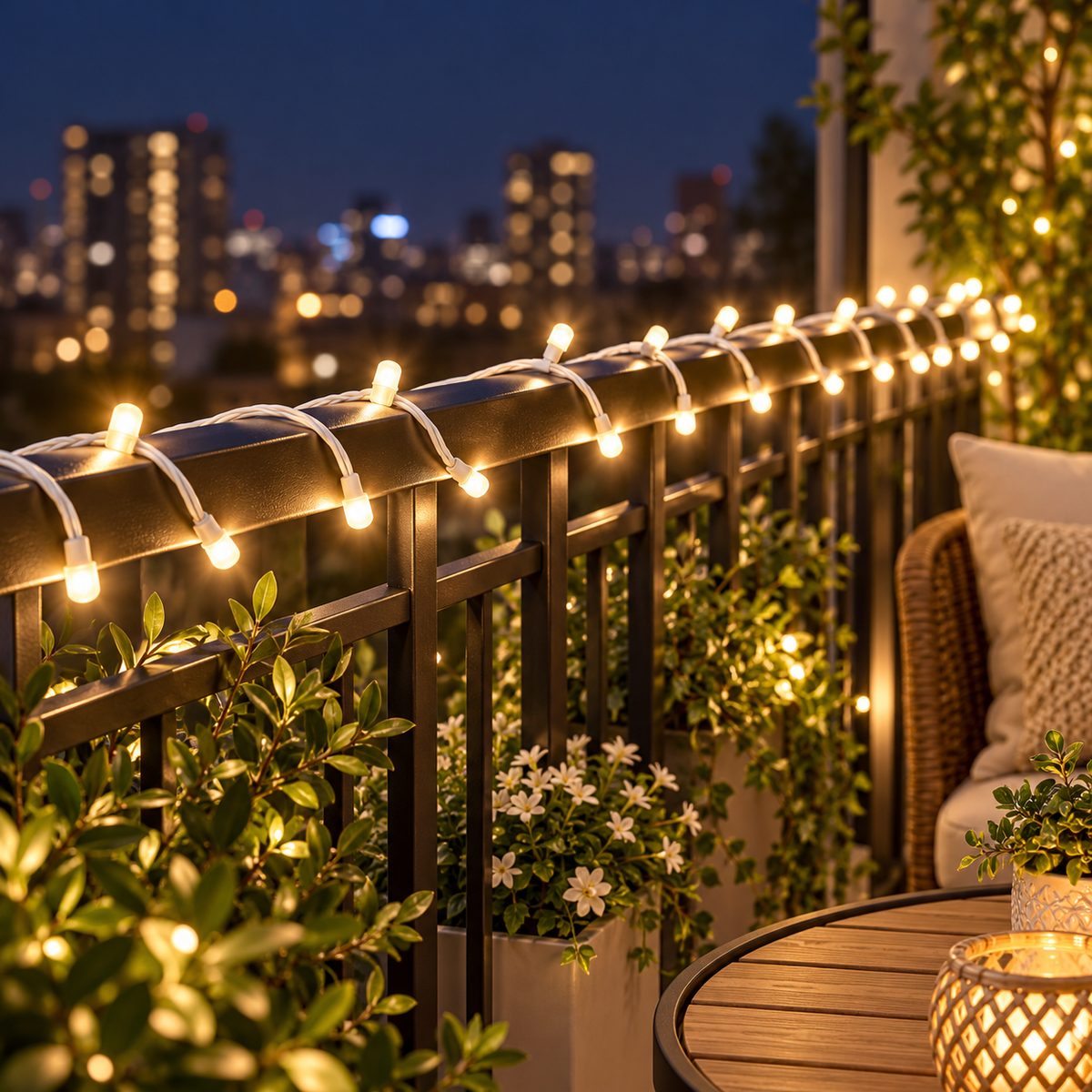 Warm White LED String Fairy Lights – Decorative Reel with White Wire - 30M