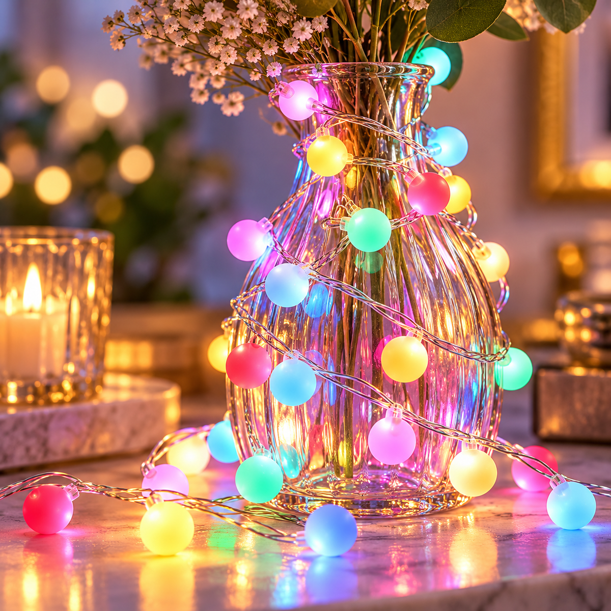 30 Meter Multicolor LED Color Ball String Lights