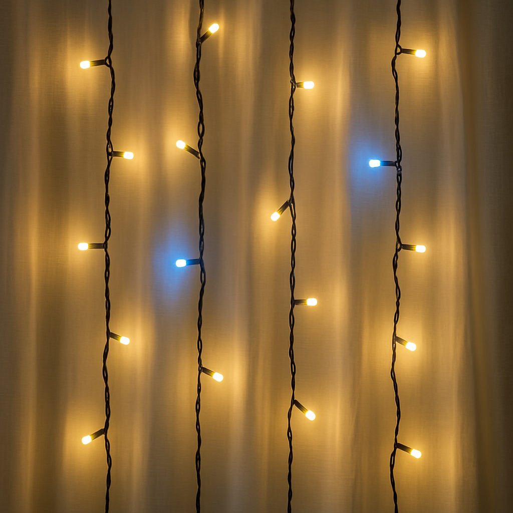 100-LED 60 Ft Warm White+White Fairy String Lights