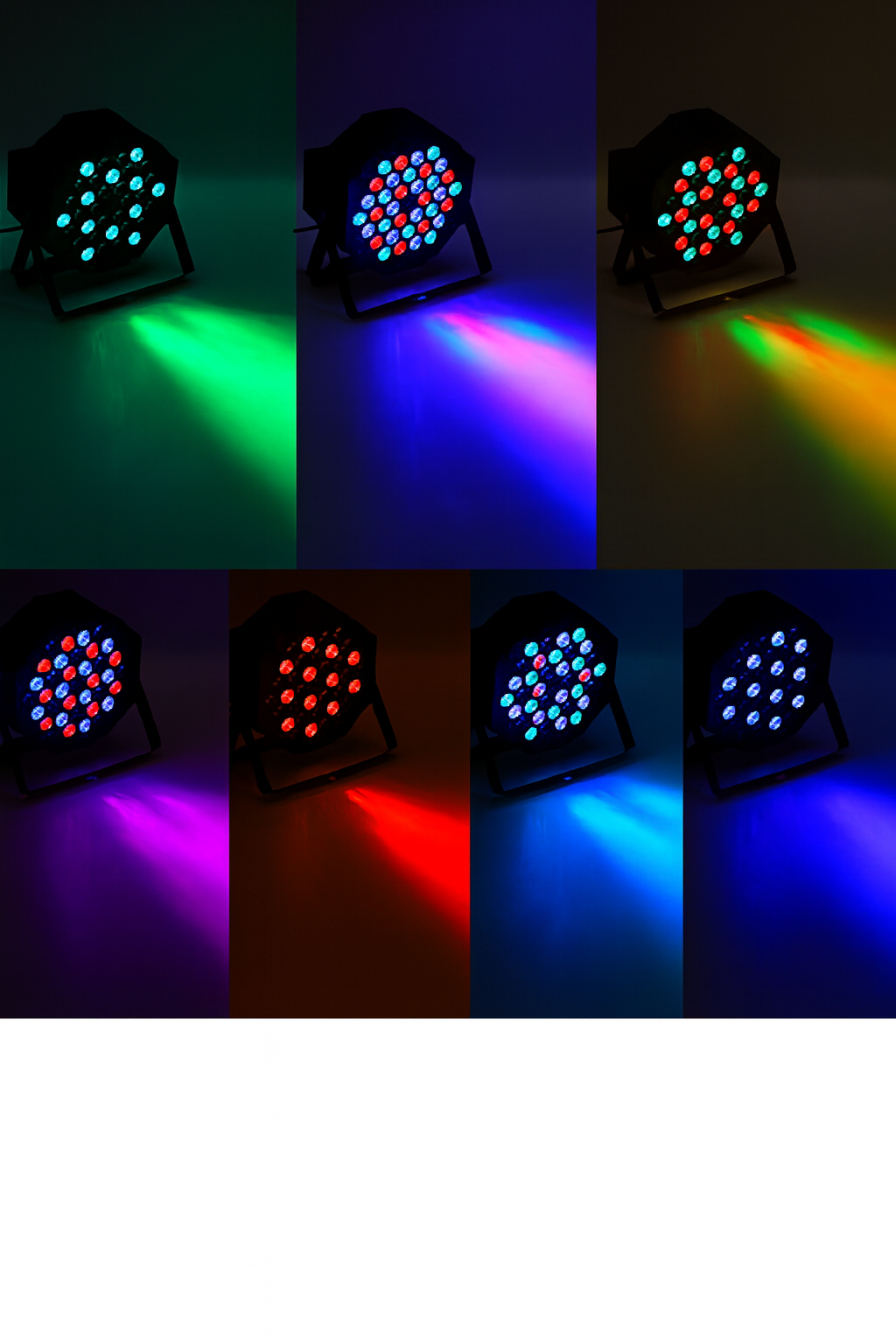 LumoGlow DJ Par 36LED Light Festive RGB