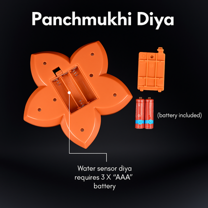 5-in-1 Flower Water Magic Diya Lights