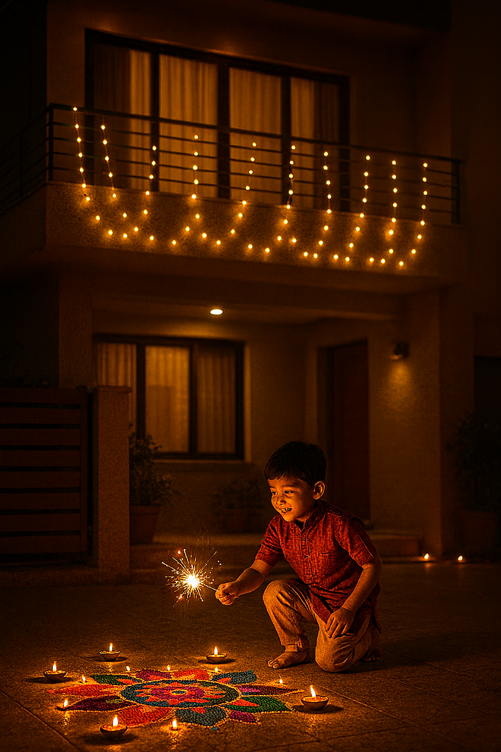 Small Golden Bulb LED String Lights