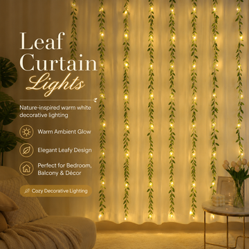 200 LED Leaf Vine Curtain Lights