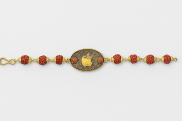 iBro Rakhi – Apple Logo Beaded Rakhi for Tech Lovers