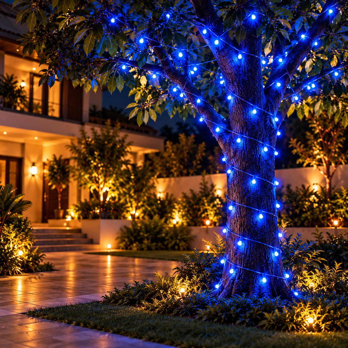 GlowVibe 9 Meter LED String Lights – Vibrant Red, Blue & Pink Decorative Fairy Lights for Home, Balcony, Parties & Festive Decor