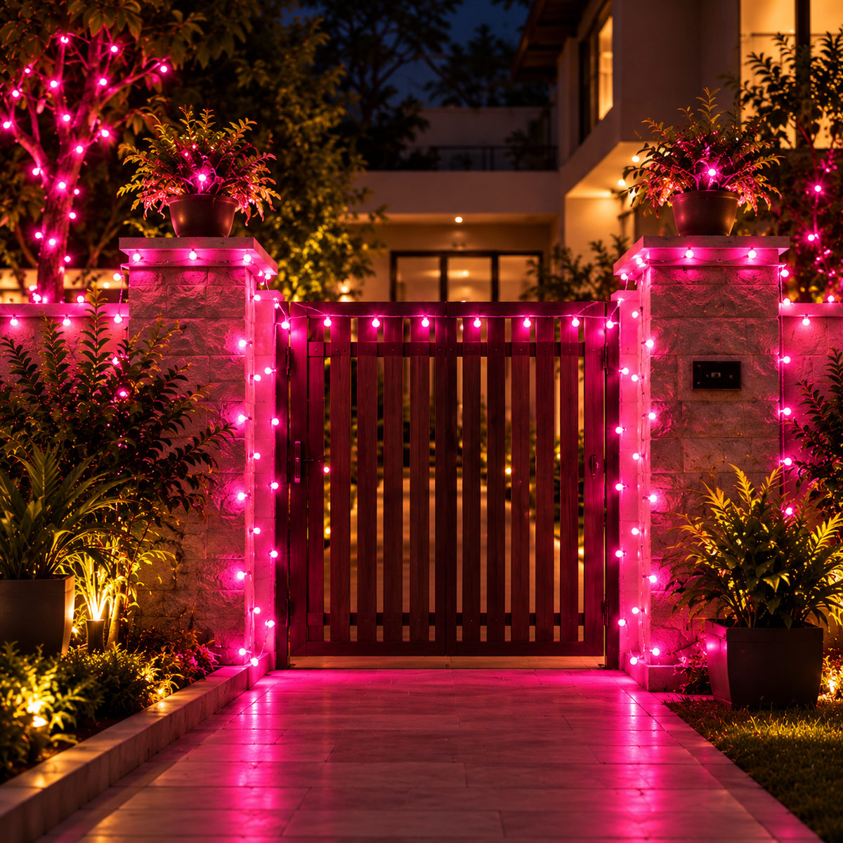 GlowVibe 9 Meter LED String Lights – Vibrant Red, Blue & Pink Decorative Fairy Lights for Home, Balcony, Parties & Festive Decor