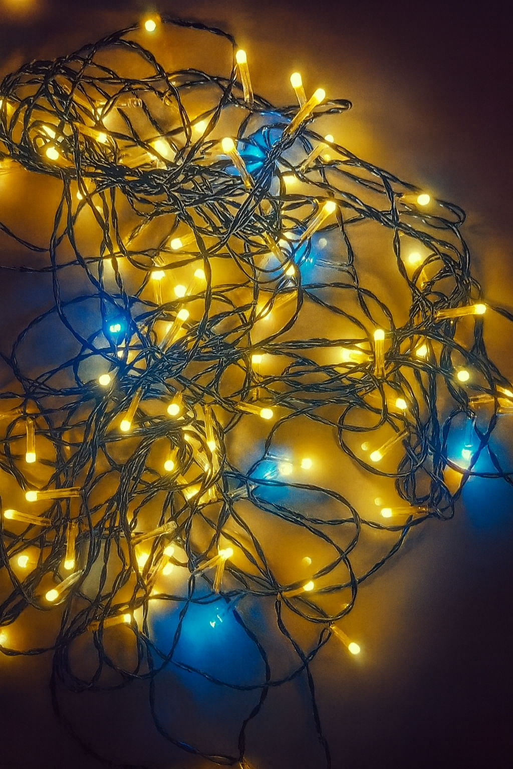 100-LED 60 Ft Warm White+White Fairy String Lights