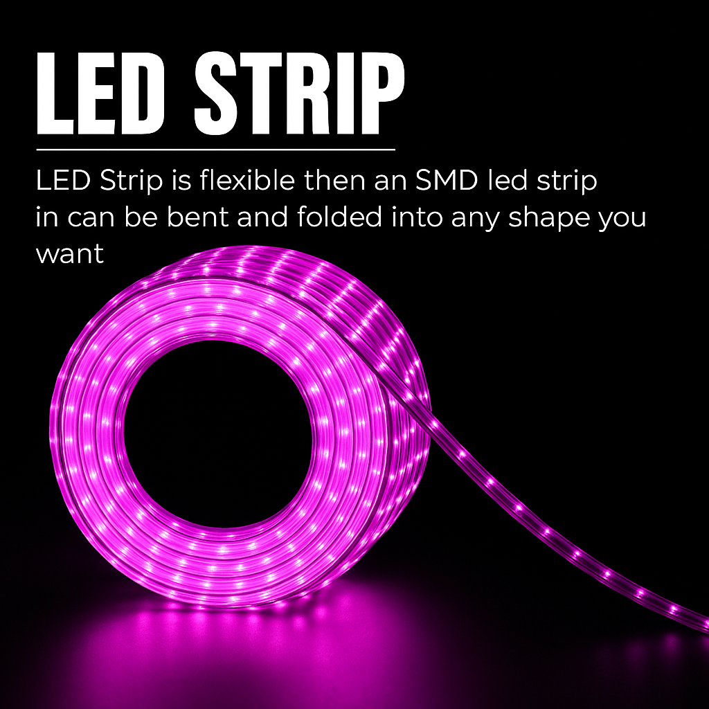 9M Pink Ambient Rope Light