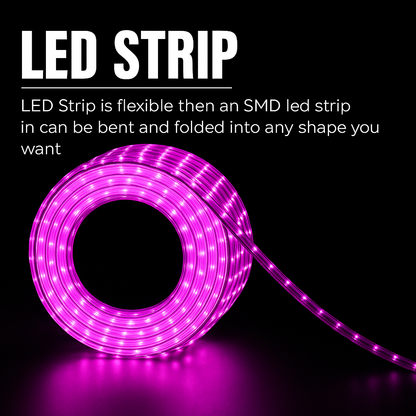 9M Pink Ambient Rope Light