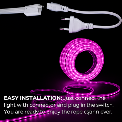 9M Pink Ambient Rope Light