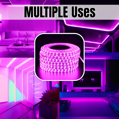 9M Pink Ambient Rope Light