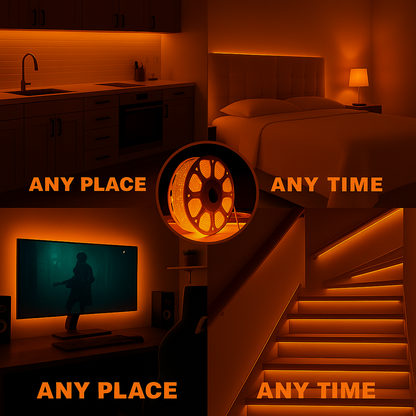 9M Amber Ambient Rope Light