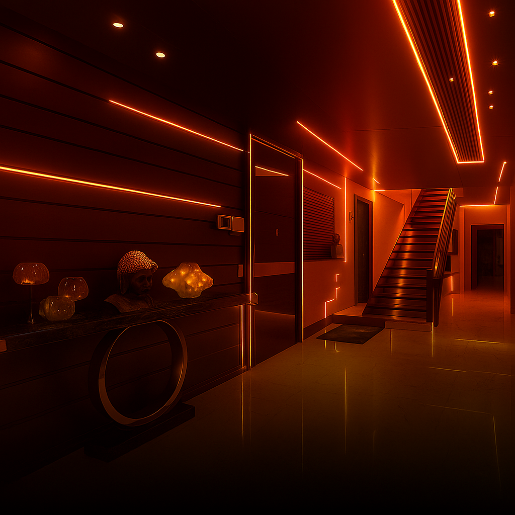 9M Amber Ambient Rope Light