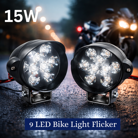 9 LED Bike Light Flicker – High Brightness (Pack of 2)