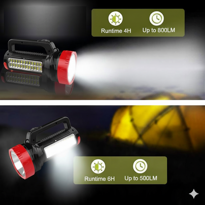 100W Tower Light — Dual-Sided (Top 100W LED + Bottom 24-SMD)