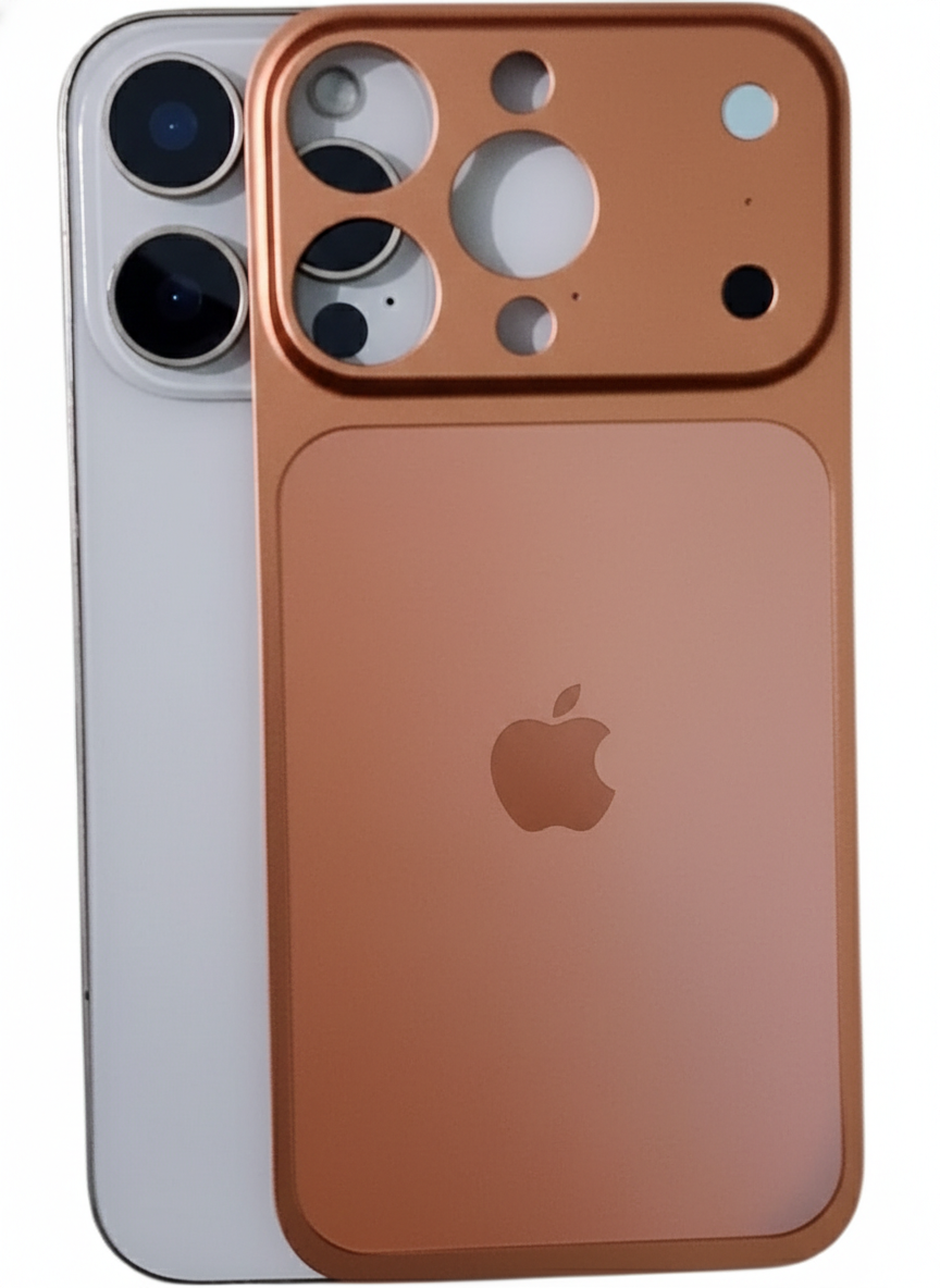Converter Aluminum Back Plate | Skin Peel & Stick | Upgrade Kit for iPhone 13/14/15/16 Series
