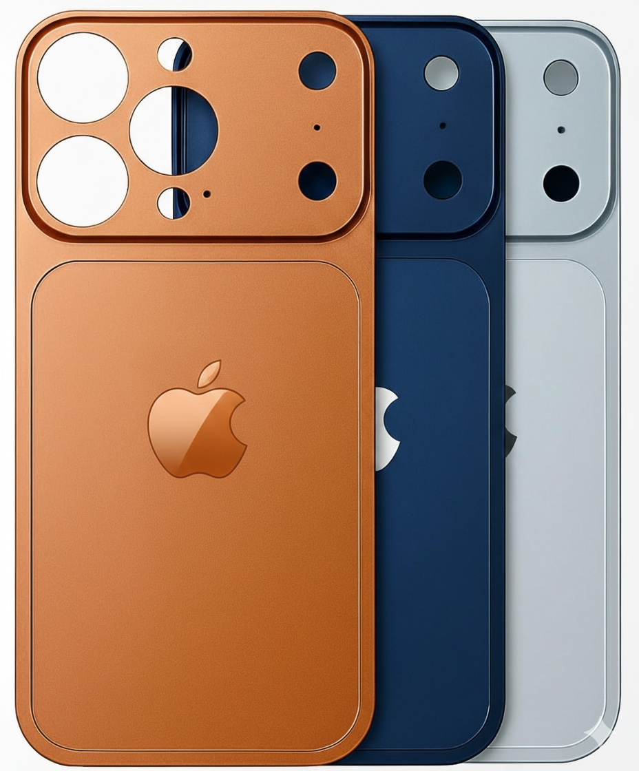 Converter Aluminum Back Plate | Skin Peel & Stick | Upgrade Kit for iPhone 13/14/15/16 Series
