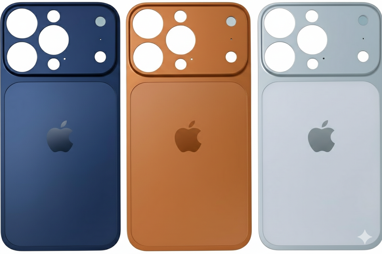 Converter Aluminum Back Plate | Skin Peel & Stick | Upgrade Kit for iPhone 13/14/15/16 Series