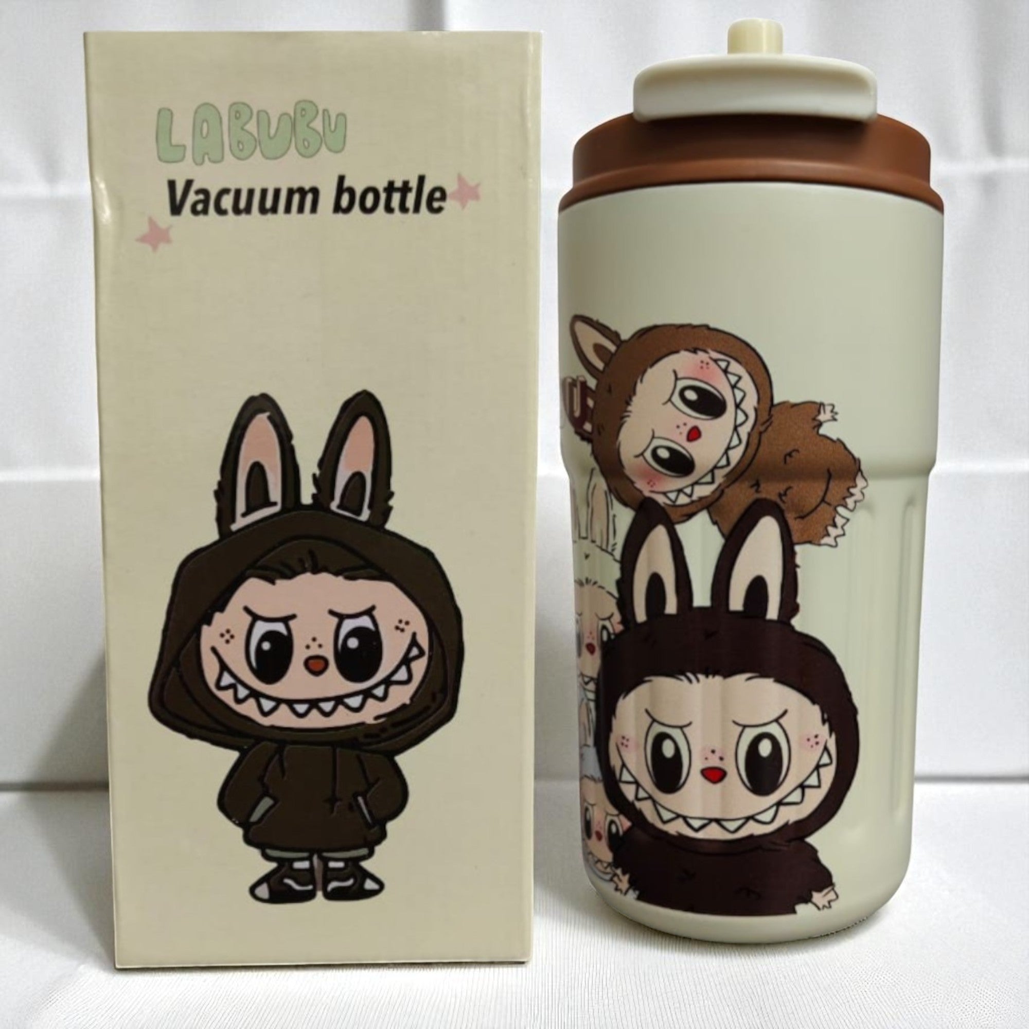 Labubu Style Kids Stainless Steel Insulated Water Bottle – 350ml