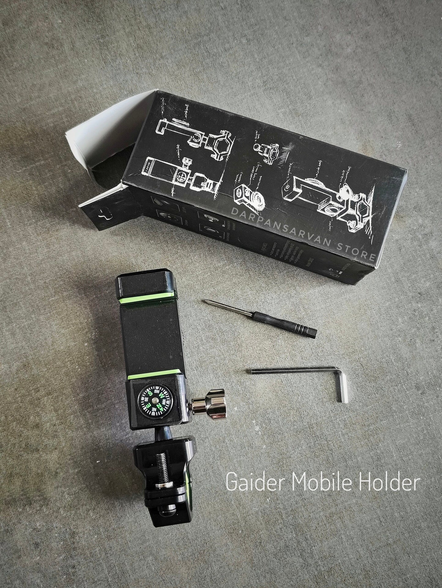 GRIP360 LED Bike Phone Holder 360 Rotation