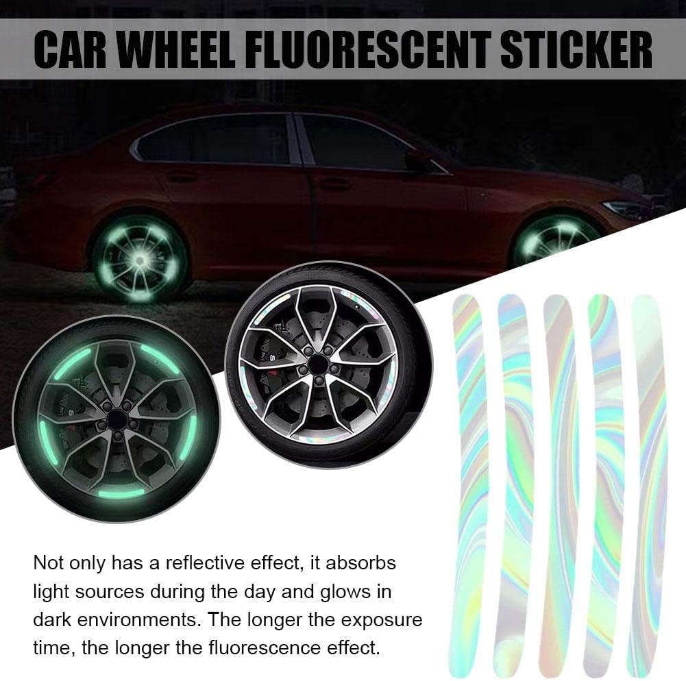 Luminous Wheel Rim Stickers 20pcs for Cars