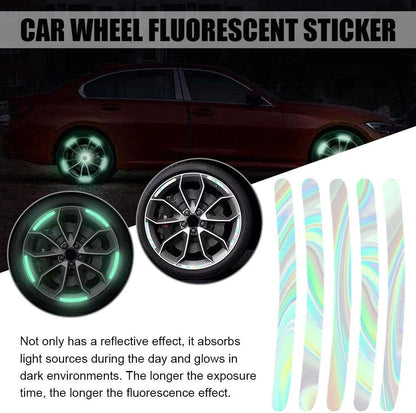 Luminous Wheel Rim Stickers 20pcs for Cars